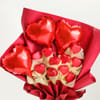 Buy Heartfelt Valentine's Day Bouquet And Cake Combo