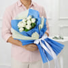 Shop Heartfelt White Rose Bouquet