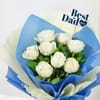 Buy Heartfelt White Rose Bouquet for Dad