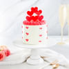 Hearty Paradise Semi-Fondant Cake Online