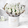 Heavenly 25 White Roses Hand Tied Online