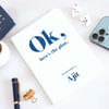 Gift Here's The Plan Notebook - Personalized