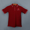 Shop Highline Polo T-shirt for Men (Maroon with White)