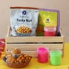 Holi Colors with Sweet and Namkeen Combo Online