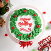 Gift Holly Leaves Semi Fondant Cake (2kg)