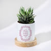 Home Sweet Home - Haworthia Succulent With Personalized Pot Online