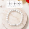 Gift Howlite Stress Relief Gemstone Crystal Bracelet Rakhi