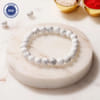 Howlite Stress Relief Gemstone Crystal Bracelet Rakhi