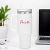 Buy Hydrated Baddie Personalized Matte White Tumbler