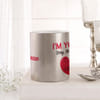 Buy I Am Yours Silver Metallic Mug
