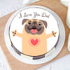 Buy I Love You Dad Cake (1 Kg)