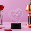 Gift I Love You Personalized Multicolour LED Lamp