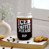 Buy Iced Coffee Please - Personalized Can-Shaped Glass With Straw