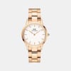 Iconic Women Quartz White Dial Analog Stainless Steel Watch