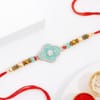 Buy IGP Antique Motif Silver Rakhi