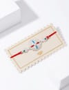 Shop IGP Blue and Red Silver Rakhi