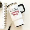 Gift IGP Capable Of Amazing Things Stainless Steel Travel Mug - 400 ML Insulated Coffee & Tea Mug with Ha