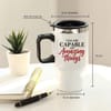 Buy IGP Capable Of Amazing Things Stainless Steel Travel Mug - 400 ML Insulated Coffee & Tea Mug with Ha