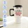 Shop IGP Capable Of Amazing Things Stainless Steel Travel Mug - 400 ML Insulated Coffee & Tea Mug with Ha