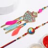 Gift IGP Colourful Mandala Rakhi