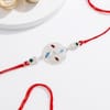 Gift IGP Floral Silver Rakhi