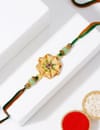 Gift IGP Flower Design Kundan Rakhi