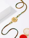 Buy IGP Flower Design Kundan Rakhi