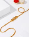 Gift IGP Golden Kundan Rakhi