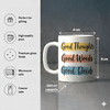 Gift IGP Good Thoughts Coffee Mug - 300 ml Capacity, Durable Ceramic Mug for Tea, Coffee, and Beverages -