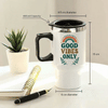 Buy IGP Good Vibes Stainless Steel Travel Mug - 400 ML Insulated Coffee & Tea Mug with Handle and Tight