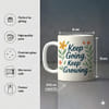 Gift IGP Keep Going Coffee Mug - 300 ml Capacity, Durable Ceramic Mug for Tea, Coffee, and Beverages - Id