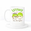 IGP Lettuce Grow Old Together Cute Ceramic Mug | 300ml Capacity | Unique Gift | Adorable Couple Lett