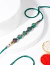 IGP Marble Effect Green Beads rakhi