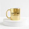 IGP Metallic Gold You & Me Forever Always Ceramic Mug, 300 ml Romantic Coffee Cup, Premium Gift for 
