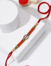 Gift IGP Orange Stone Rakhi