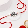 Gift IGP Paan Leaf Om metal Rakhi