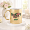 IGP Personalized Awesome Since Year Gold Metallic Coffee Mug | Personalize Birth Year | 300 ml | Bir