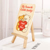 Gift IGP Personalized Cuddle Buddy Acrylic Photo Frame | Wooden Easel | Couple Name Romantic Gift