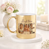 IGP Personalized First Birthday Gold Metallic Mug | Baby Turns One | 300 ml | Premium Ceramic Keepsa