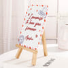 Gift IGP Personalized Valentine Photo Frame with Wooden Easel | Postcard Love Promise Design | Custom Acr