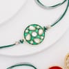 Buy IGP Round Meena Green Rakhi