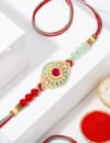 Gift IGP Ruby Bead Rakhi