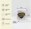 Gift IGP Super Accountant Ceramic Mug White Coffee Tea Mug with Comic Design Office Desk Gift for Account