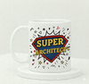 IGP Super Architect Ceramic Coffee Mug with Comic Design | 300 ml White Ceramic Cup for Architects |