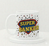 IGP Super Banker Ceramic Coffee Mug - 300 ml Cheerful Gift Mug for Banker| Durable Ceramic, Vibrant