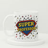 IGP Super Professor Ceramic Coffee Mug with Comic Design | 300 ml White Mug | Thoughtful Gift for Pr