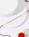 Buy IGP White Beads Rakhi