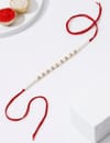 IGP White Beads Rakhi