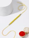 IGP Yellow CZ Beads Rakhi