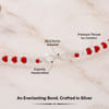 Buy Infinite Bond 925 Silver Rakhi